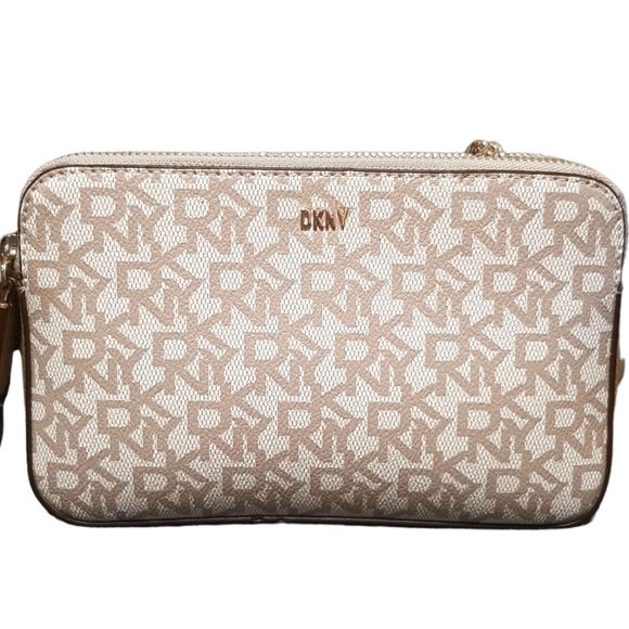 Dkny Bags Dkny Veronica Double Zip Crossbody In Monogram Poshmark